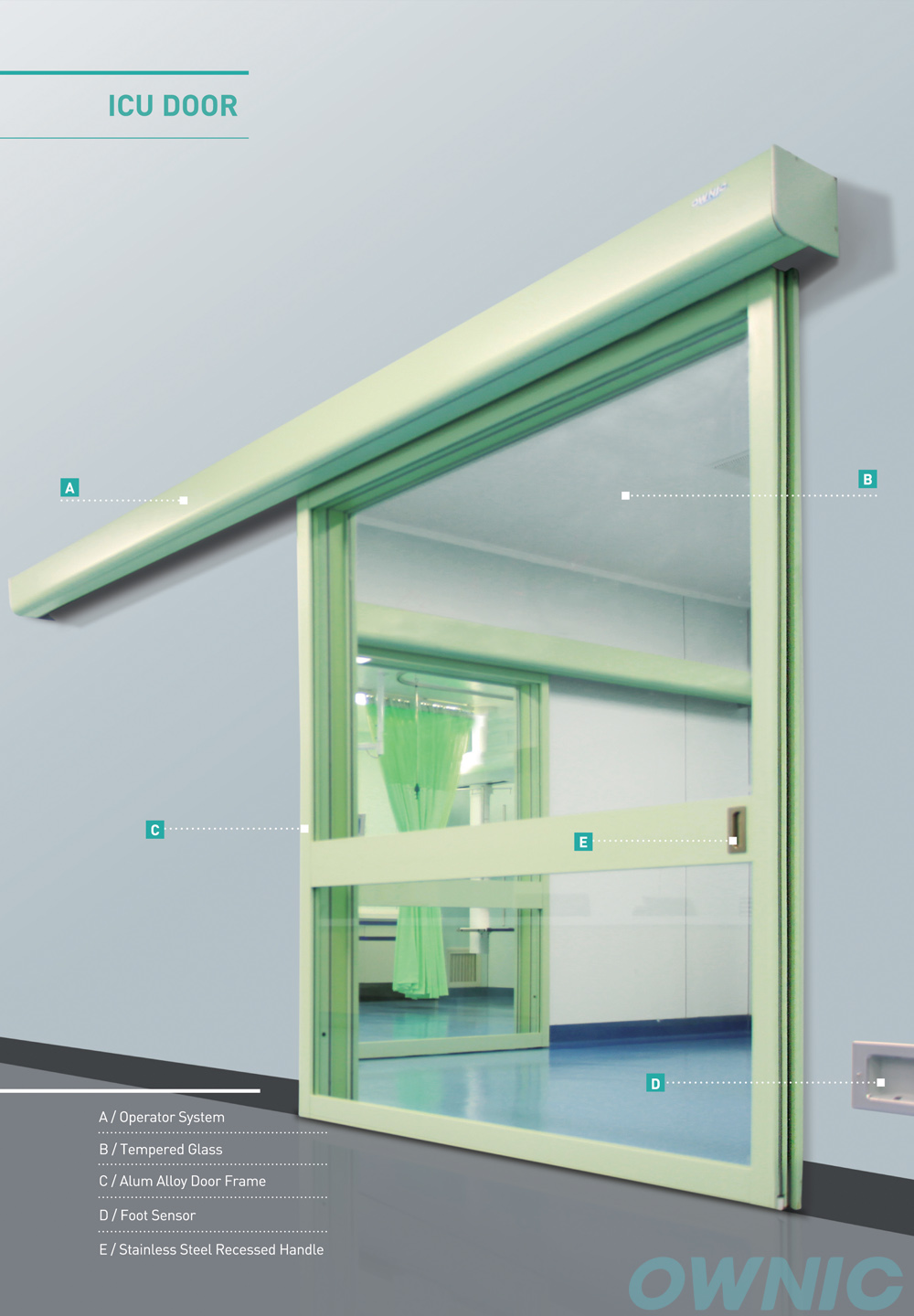 good price and quality ICU Automatic Door